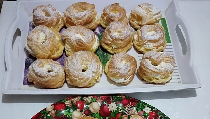 Jednoduché věnečky z odpalovaného těsta