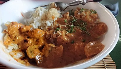 Žampionová tikka masala, deikatesa