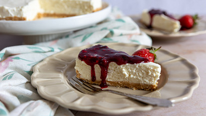 Nepečený cheesecake s ovocem