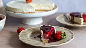 Nepečený cheesecake s ovocem