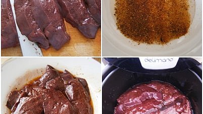 Vepřová játra na minutku z horkovzdušné fritézy