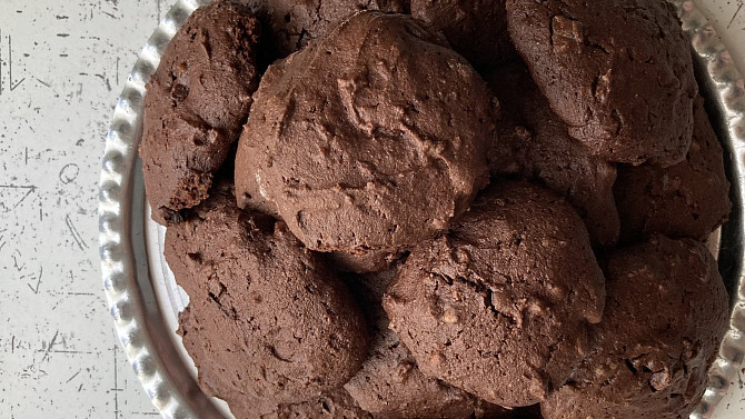 Americké extra čokoládové cookies, Americké extra čokoládové cookies - hotové sušenky