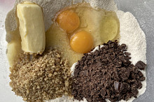 Americké extra čokoládové cookies - ingredience