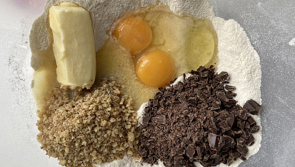 Americké extra čokoládové cookies, Americké extra čokoládové cookies - ingredience
