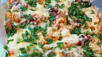Zapečené těstoviny farfalle