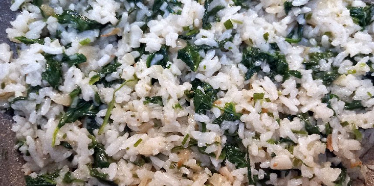 Řecká špenátová rýže
