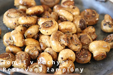 Restované žampiony