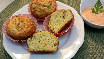 Cuketové muffiny s dipem