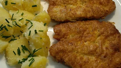 Obrácené řízky z bůčku