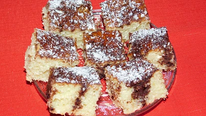 Kefírová buchta šťouchaná