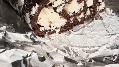 Nepečená kokosová roláda