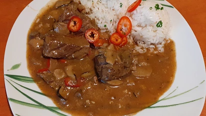 Staročeské hovězí na houbách