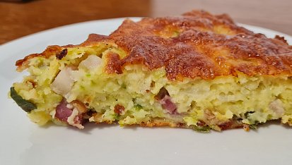 Slaný cuketový koláč