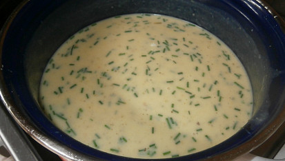 Krémová polévka z brambor a cukety
