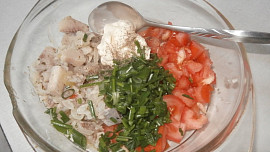 Rajčatový salát s matjesy