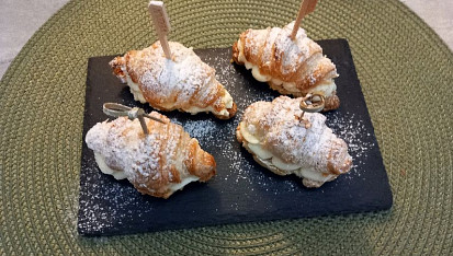 Mini croissanty naslano i sladké