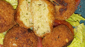 Bramborové krokety se šunkou a sýrem