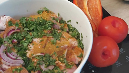 Mole con pollo
