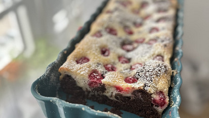Malinový cheesecake brownies, Malinový cheescake brownie, děkuji za recept ❤️