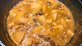 Patizonové plátky na houbách s gnocchi
