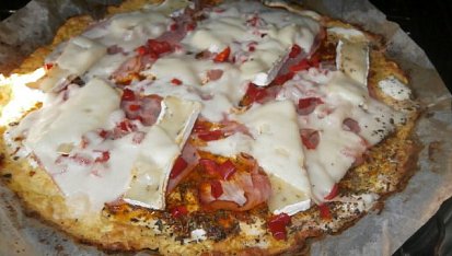 Pizza z cukety bez mouky