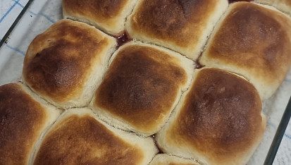 Kynuté buchty, plněné marmeládou