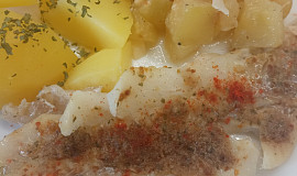 Rybí filé na páře s cuketou a bramborami s moderní technikou