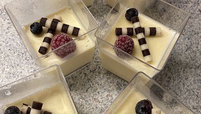 Panna cotta z vaječného likéru