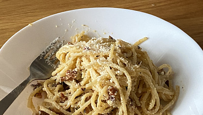 Autentické špagety carbonara podle Emanuela