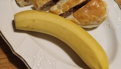 Banán s hruškou v kapse