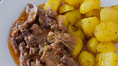 Hovězí maso trochu jako Stroganov