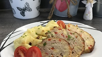 Sekaná posté - se smetanou, sýrem a zeleninou