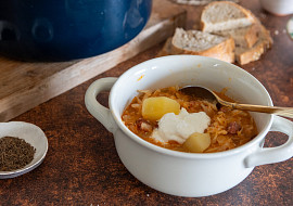 Zelňačka s klobásou