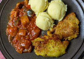Řízečky v sýrovo-bramborovém těstíčku – marinované