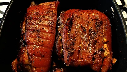 Pečený vepřový bůček, pečený bůček
