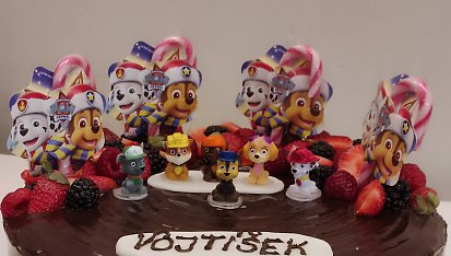 Vanilkovo-čokoládový dort
