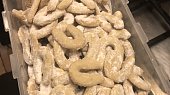 Vánoční cukroví - křehké vanilkové rohlíčky