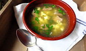 Ovarová polévka s "bramborákovými" haluškami
