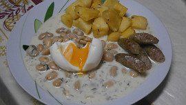 Bílé fazole v omáčce s koprem Bílé fazole v omáčce s koprem