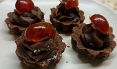 Kakaové košíčky s kakaovým krémem