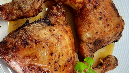 Kuřecí stehna z horkovzdušné fritézy