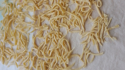Jednoduché těsto na taštičky (pirožky), Škaredé nudle