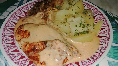 Kuřecí prsa s omáčkou