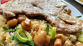 Vepřové scallopini se sterilovanými žampiony, Vepřové scallopini se sterilovanými žampiony