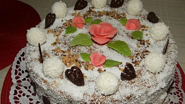 Dvoubarevný hrnkový dort
