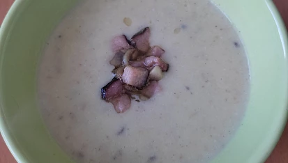 Petrželová krémová polévka se žampiony