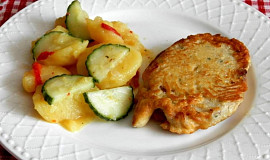 Bavorská pečeně a bavorský bramborový salát