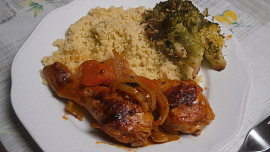 Kuře pečené v zelenině Kuře pečené v zelenině