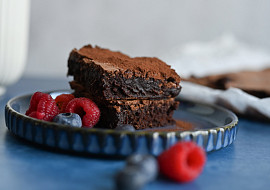 Brownies z hořké čokolády