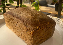 Jednoduchý pohankový chléb s žitným kváskem